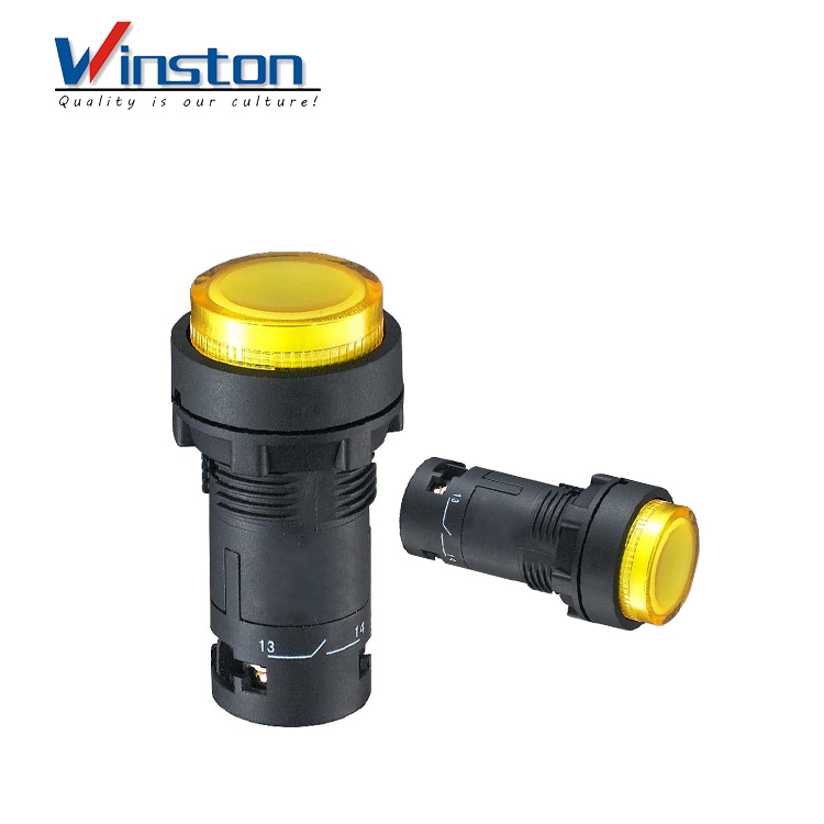 interruptor de botón led Botón de cabeza convexo rojo verde amarillo 22 mm