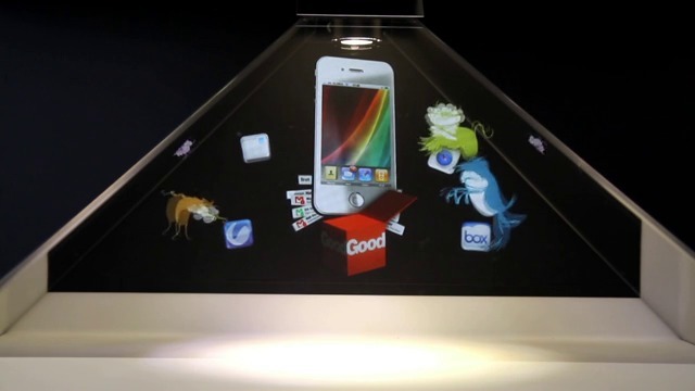 3 sided hologram box