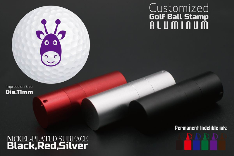 Metal round Golf Ball Stamps Dia.11mm