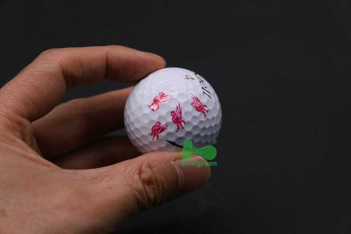 Rosewood round golf ball stamps G12 Dia.12mm permanent ink 