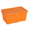 Plastic Stackable Crate Attached Lid Container NLB-13