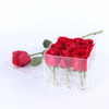 Transparent 2018 Christmas Gift Box Custom Rose Packing Box Acrylic Flower Box