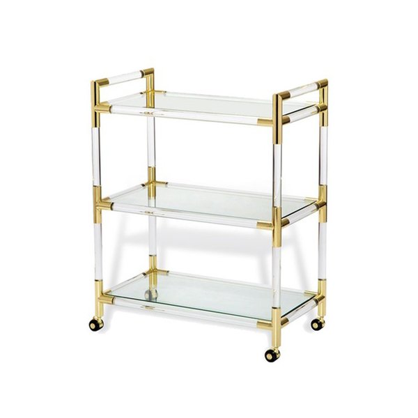 Wheel Acrylic Glass Food Serving Trolley Hotel Room Service Carts for Sale Buy Acrylic
