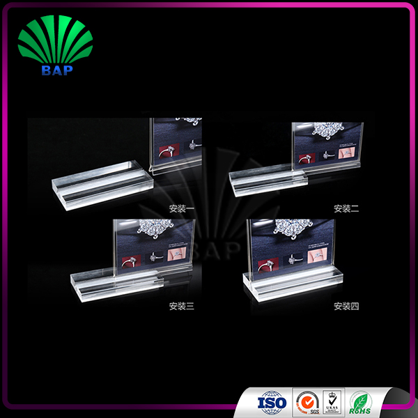 High quality acrylic display acrylic trading card display crystal inexpensive display
