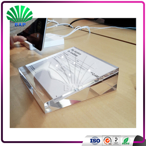 Popular Cell Phone Display Stand Clear Acrylic Tabletop Mobile Phone Display