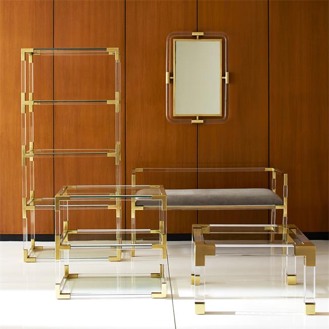 High Quality Lucite Book Shelf Plexiglass Metal Shelf Rack Display Acrylic Display Shelf