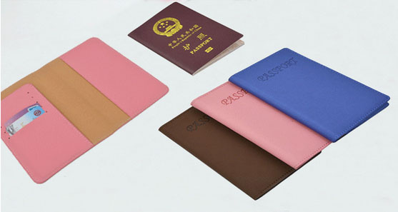 PVC Vinyl PU Grain Leather Passport Holder
