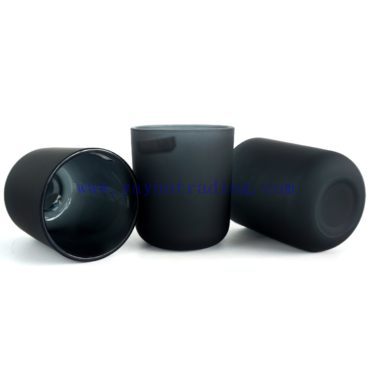 16oz Christmas candle jar black grey luxury candle containers for candle making