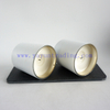 cheaper price matte white candle jars 12oz gold electroplated inside candle tealight holders cup with candle wax