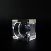 set of 7 Romantic Crystal Glass Cube Candle Holder Glass Stand Tealight Decor