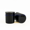 Custom Color Shiny Black Glass Candle Holder With Electroplated Black Lid