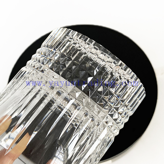 210ml Crystal Wine Cocktail Glasses Drinking Glass Hand-cut Whisky Cup