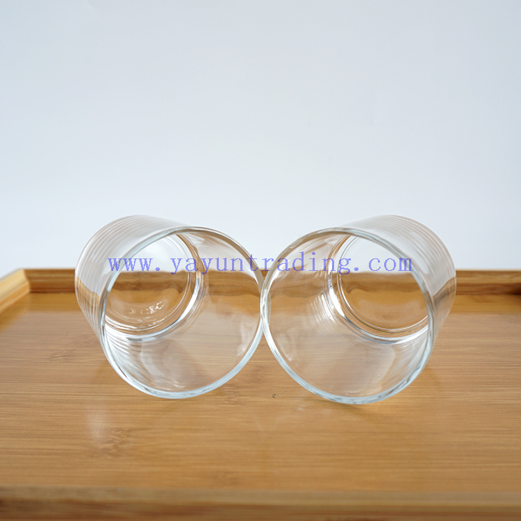 2020 hot sale 200ml 300ml 500ml and 650ml clear candle jars for Christmas 