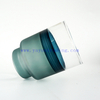 New creative design 350ml custom hand blown artistic candle vessels