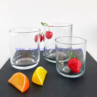 Custom Unique 8oz 12oz And 16oz Glass Empty Unique Glass Candle Jar