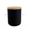 Best Selling High Quality Frosted Black Candle Jar with Lid 16oz Glass Candle Vessel