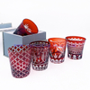 Luxury Handmade Engraved Party Glassware Wine Glasses Set for Red Wine Brandy 