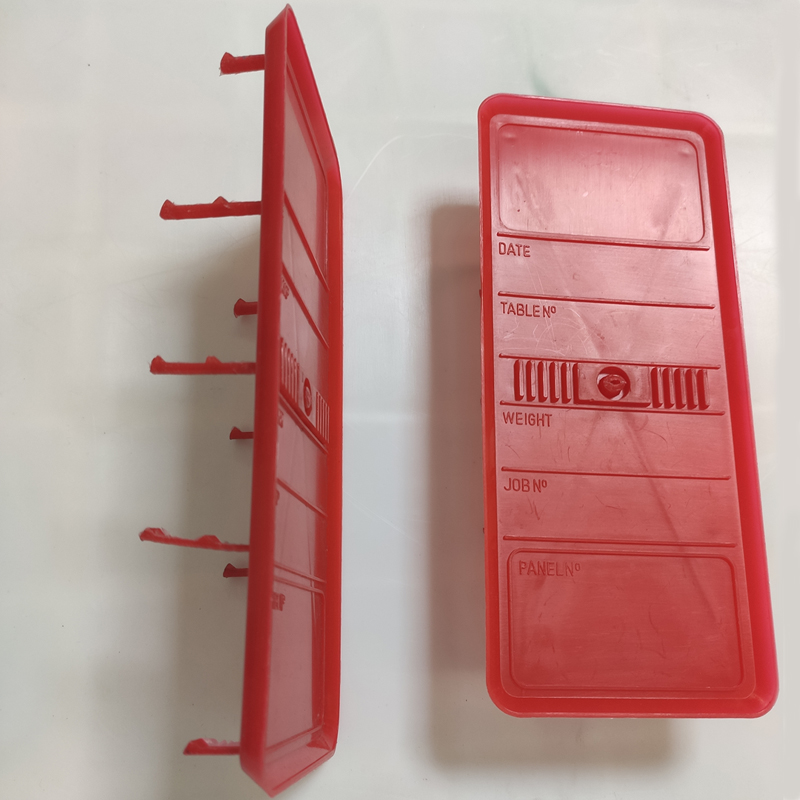 Panel Identification Plates 180mm x 75mm Red Color