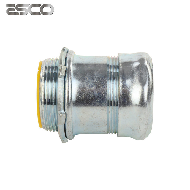 High Quality UL Listed EMT Conduit Fitting Steel Pipe Compression Connector