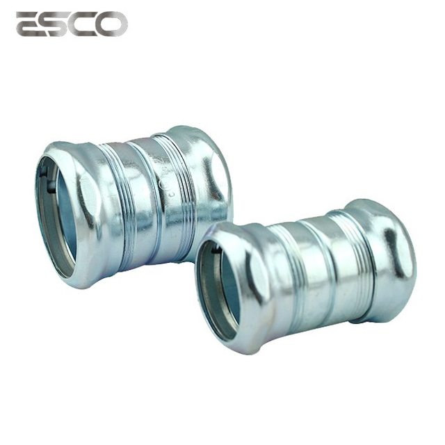 High Quality UL Listed EMT Conduit Galvanized Steel Pipe Fitting Compression Coupling