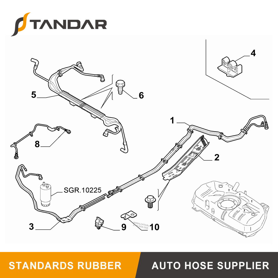TUBO DE COMBUSTIBLE EXCLUYENDO SOPORTE