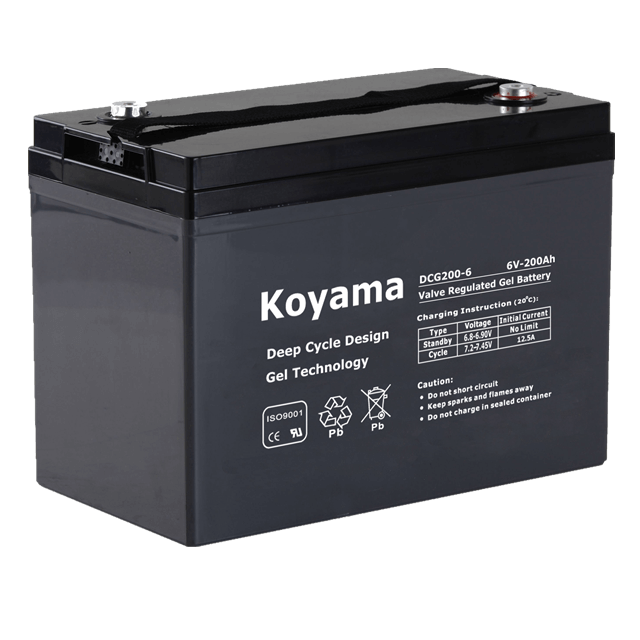 6V200AH Deep Cycle Gel Battery DCG200-6