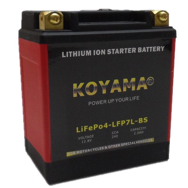 12.8V 2ah Lithium Ion Battery Motorcycle Battery LFP7L-BS