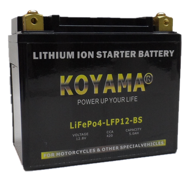 12.8V 5ah Lithium Ion Motorcycle Battery LFP12-BS