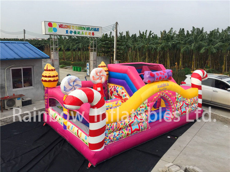 RB04050（6x5m） Inflatable colorful candy funcity hot sale