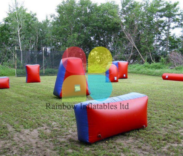 RB50031（customized）Inflatable giant outdoor paintball bunkers for sale