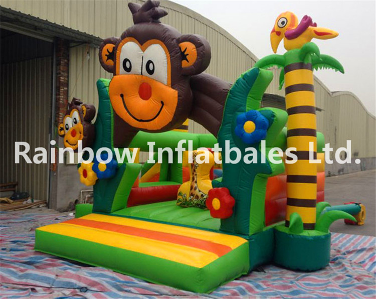 RB01010（4x5m）Inflatable monkey bouncer 