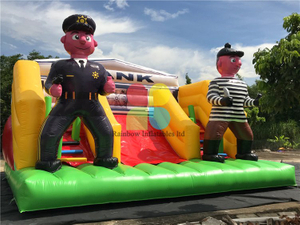 RB91129 ( 6.5x5x4.6m) Inflatable Cops vs Robbers/Crack the Code Game sport game