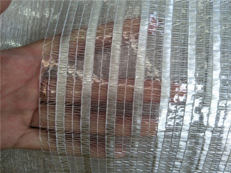 Red de sombra de papel de aluminio plateado para invernadero de HDPE