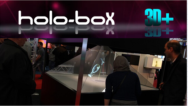 4-Sides 360 Degree 3D Hologram Display Box