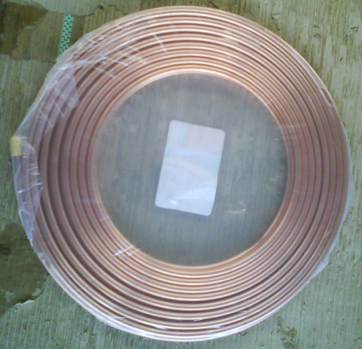 Tubo de cobre de bobina de panqueca para ar condicionado