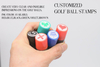 Personzlied Round Plastic Golf Ball Stamps Dia.12mm 