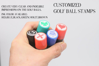 Personzlied Round Plastic Golf Ball Stamps Dia.12mm 