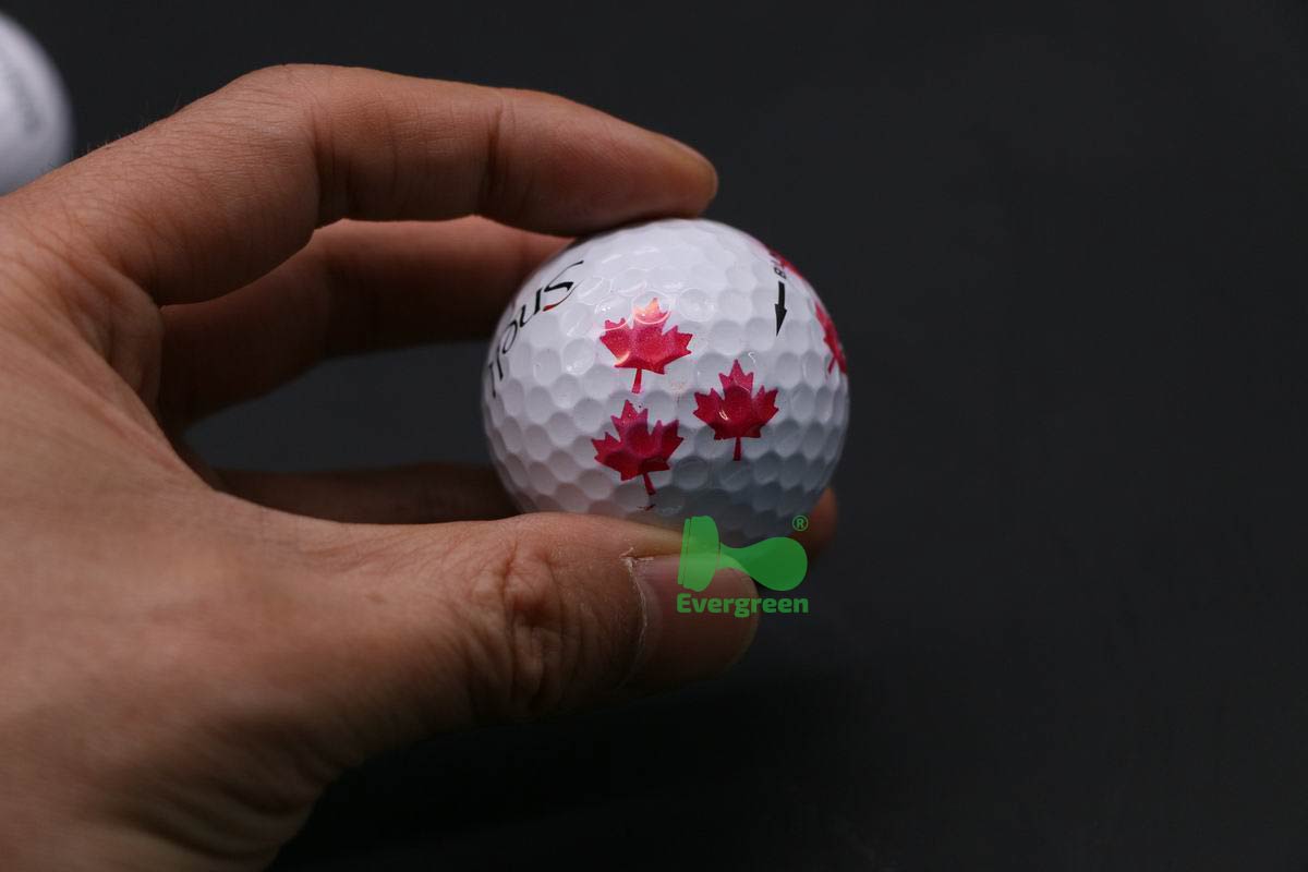Personzlied Round Plastic Golf Ball Stamps Dia.12mm 