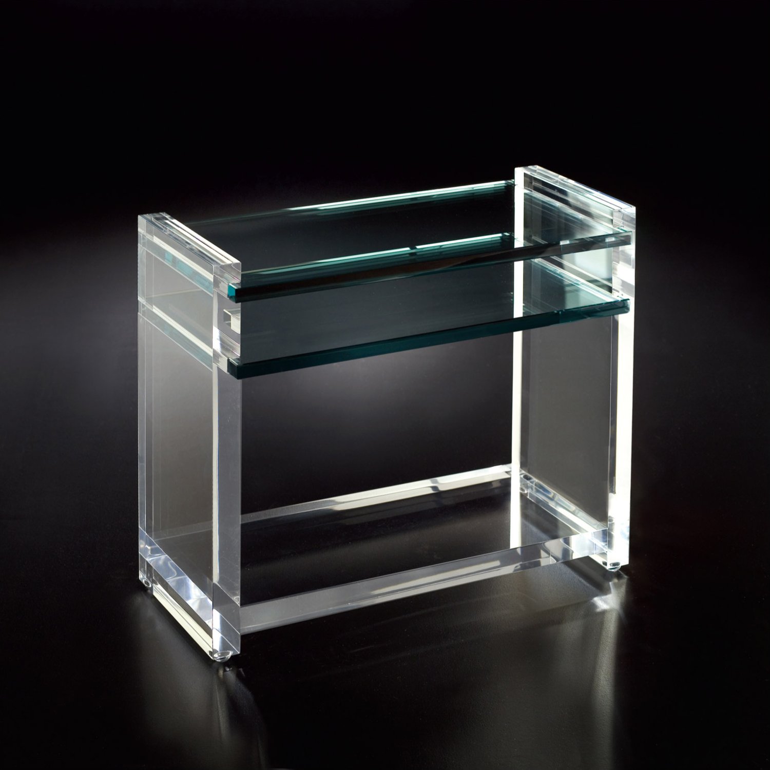 Crystal Clear Acrylic Living Room Furniture Set Console Table with Shelf Buy Acrylic furniture