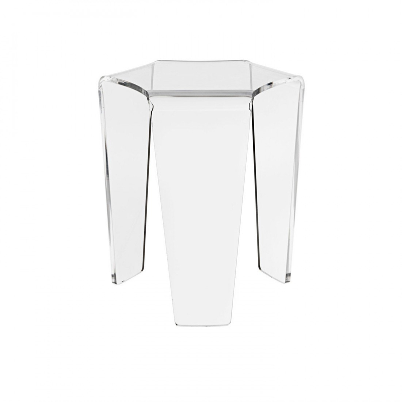 Simple Style Clear Acrylic Bathroom Furniture Shower Stool / Living Room Furniture Console Table