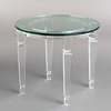 Modern Dining Room Table French Dining Table Acrylic Round Dining Table Set With Glass Top