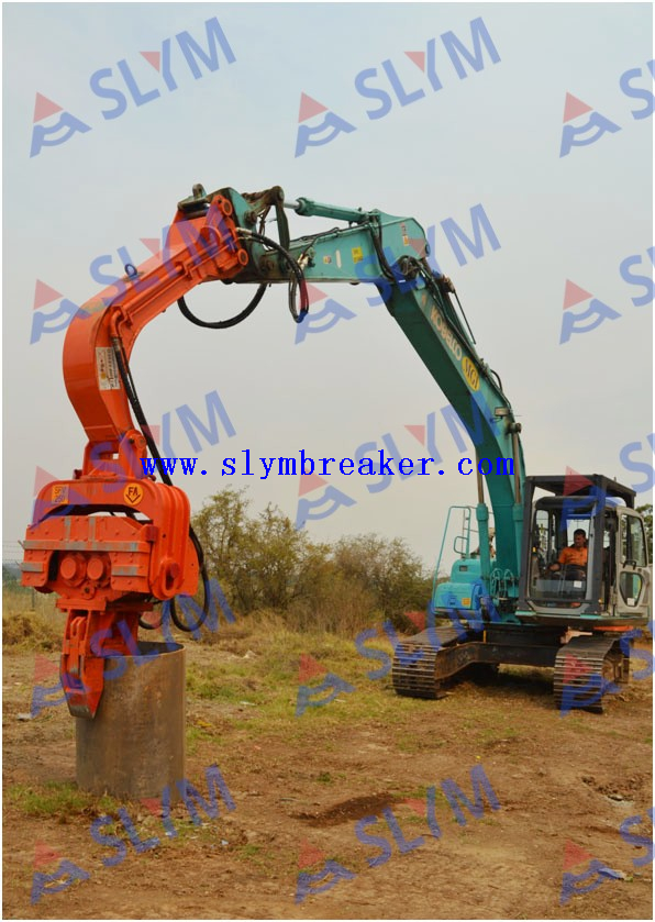 Vibratory Pil hammer for excavator digger