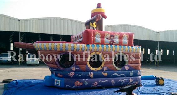 RB11012(5x2.8x4.5m) Inflatable Cheap Attractive Pirate Ship, Inflatable Pirate Boat Bouncer