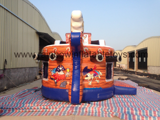 RB11008（6.2x4m）Inflatable Pirate Boat With High Slide For Kids