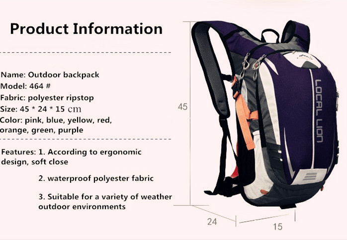 Breathable Outdoor Riding Backpack for Bicycle Cycling