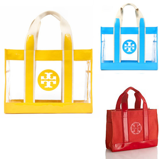 PVC Beach Handle Tote Hand Bags for Lady
