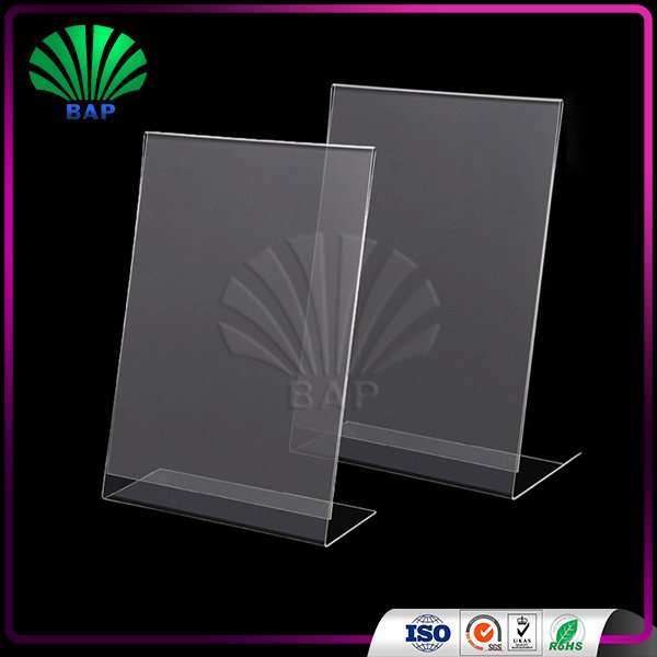 Custom design tabletop menu holder clear acrylic display stand Buy