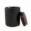 Fancy Ceramic Candle Container Cylinder Votive Empty Black Candle Jars with Lids