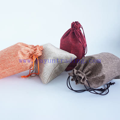 wholesale 1000pcs 12x17cm Jute Burlap drawstring Favor Bags for candles