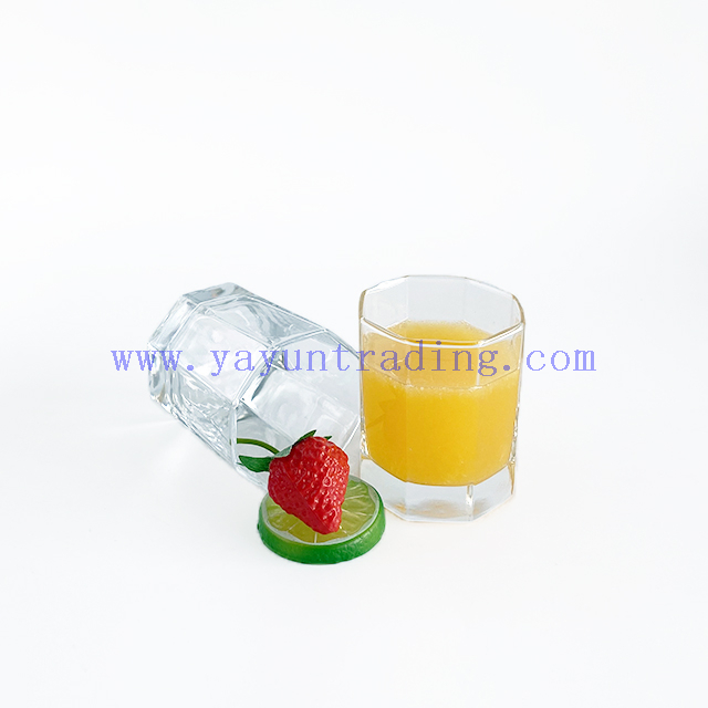 Octagonal Crystal Whiskey/Juice/Water Glass Tumbler